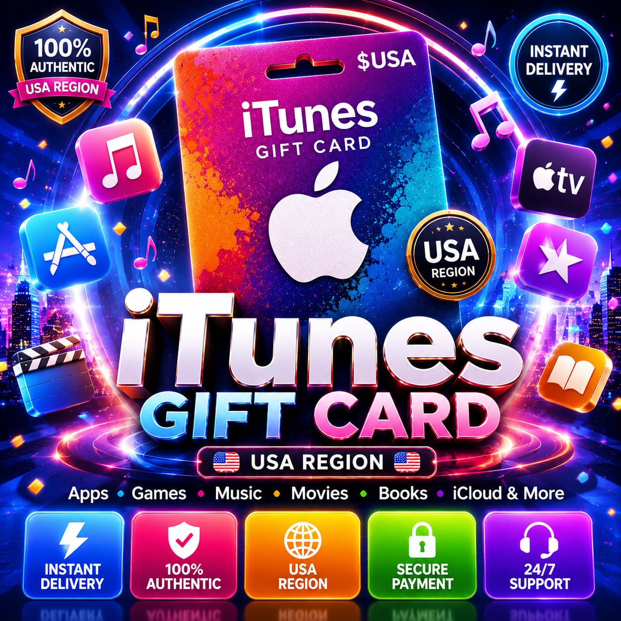 iTunes Gift Card (USD)