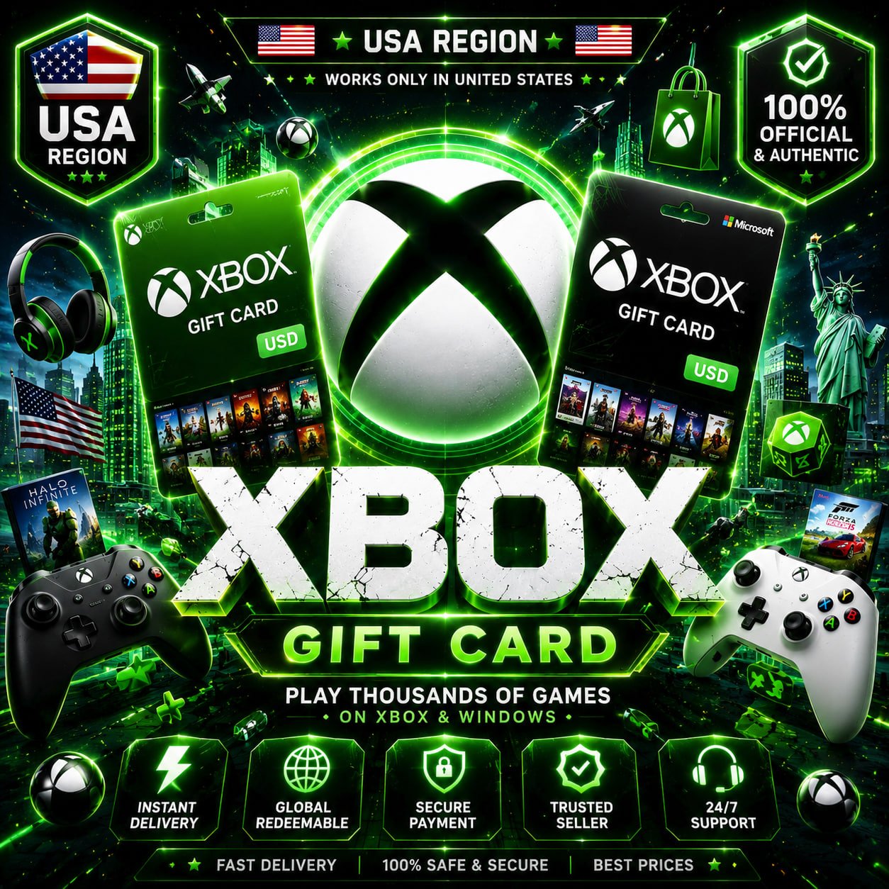 Xbox Gift Card (USD)