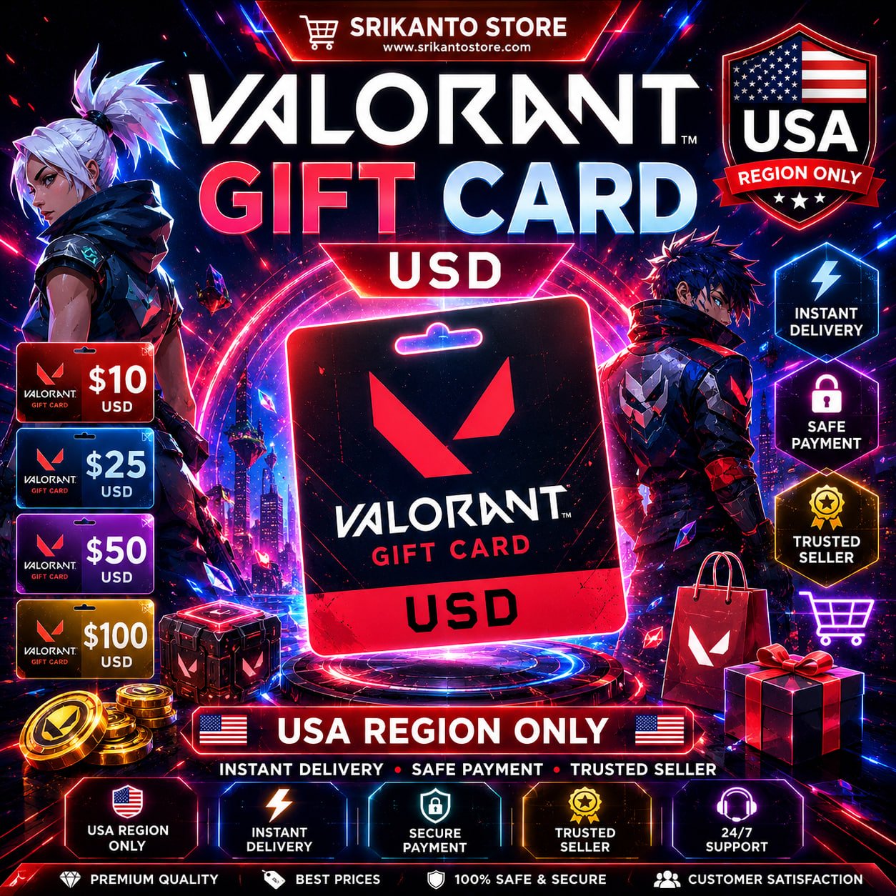 Valorant Gift Card (USD)
